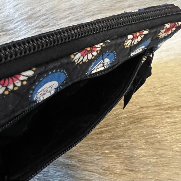 VERA BRADLEY Night Owl Zip Around Wallet Long Wristlet Navy Red Y2K 2008 - Picture 5 of 10